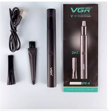 Триммеры: ✂️ триммер для носа, ушей и бровей vgr v-615 2 в 1 🔌 питание — 8