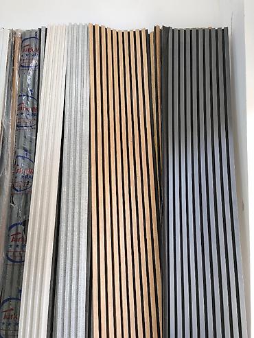 dekor panel: Akustik dekorativ lamel panellər - Material: MDF/kompozit əsaslı — 1