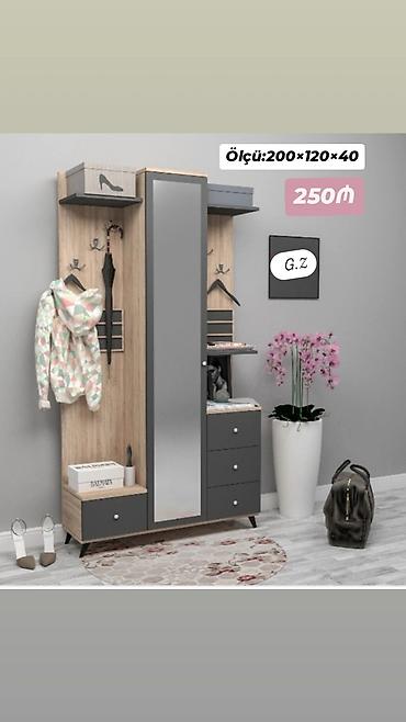 ucuz dolablar: Dəhliz üçün çoxfunksiyalı paltar asılqanı və dolab dəsti - Ölçü: 200 — 1