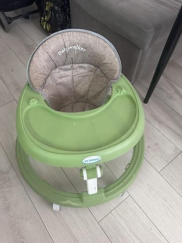 детскую коляску цвет черный: Детские ходунки YI TONG Babywalker, зелёные - Тип: классические — 1