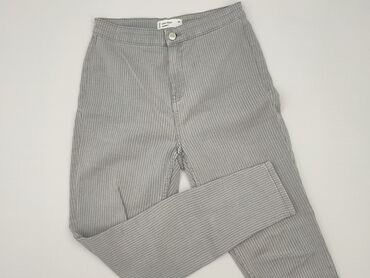 stradivarius woskowane spodnie z wysokim stanem: Sinsay, Spodnie materiałowe damskie, rozmiar S