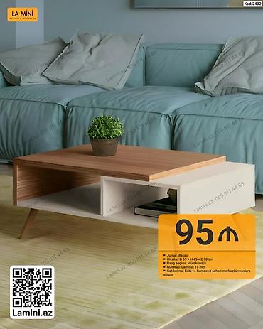 Ev və bağ: Jurnal masası – La Mini (Kod: 2432) - Ölçü: D 55 × H 45 × E 90 sm - — 1