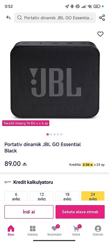 maqnitafon kalonka: Yeni JBL Kolonka, Növ - Portativ, rəng - Qara — 2