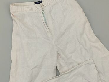 białe dzianinowe spodnie: Trousers, S (EU 36), condition - Good