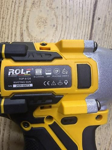 Бөрктөө шаймандар: Аккумуляторный заклёпочник ROLF TOP-6120 - Тип: электрический — 2