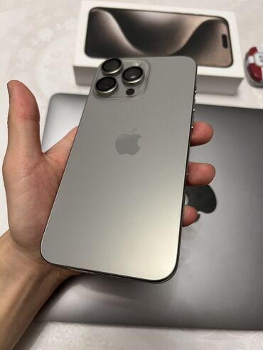 дисплей на самсунг нот 8: IPhone 15 Pro Max, Колдонулган, 256 ГБ, Natural Titanium, Коргоочу айнек, Каптама, Куту, 99 %