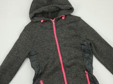 czarne bluzki z długim rękawem damskie: Hoodie, S (EU 36), condition - Good