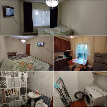 Посуточная аренда квартир: 1 комната, Душевая кабина, Постельное белье, Бытовая техника