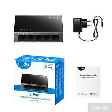 adapt: CUDY GS105D 5-Port Gigabit Ethernet Desktop Switch (10/100/1000 Mbps) — 1