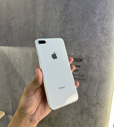 телефон хр: IPhone 8 Plus, Скидка 10%, Б/у, 64 ГБ, Белый, Защитное стекло, 100 %