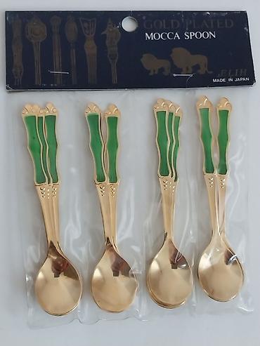 Qab-qacaq və mətbəx ləvazimatları: Məhsul: Gold Plated MOCCA SPOON – ELIH, Made in Japan - Dəst: 4 ədəd — 4