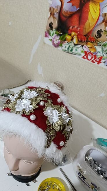 красный галстук: Чачка арналган аксессуар, Чачка тагылуучу алкакча, Унисекс, Материалы: Текстиль