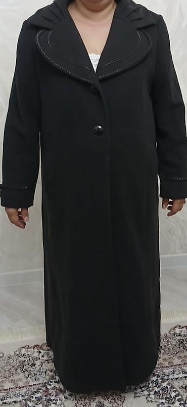 Qadınlar üçün uzun qara palto 200alinib .1defe geyinilib.olcu 54 - at lalafo.az — 1 Qadınlar üçün uzun qara palto 200alinib .1defe geyinilib.olcu 54 - — 1