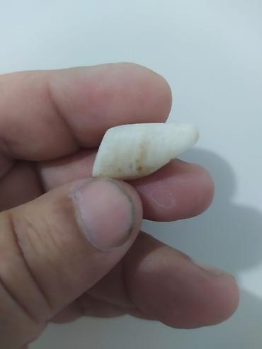 ametist daşı: Ağ rəngli dekorativ mineral daş - Material: təbii daş/mineral (ağ — 2