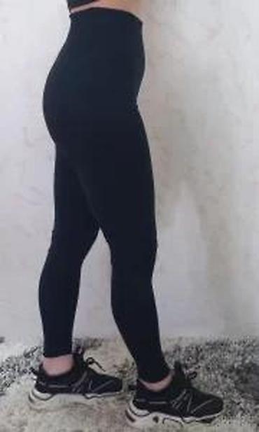 Helanke, biciklistički šortsevi: Ženske sportske helanke – crne, visok struk - Model: duge helanke sa — 20