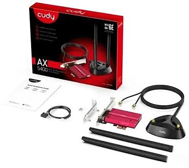 Modemi, ruteri i mrežni uređaji: Cudy AX5400 Wi‑Fi 6E + Bluetooth 5.2 PCIe adapter za desktop računare — 1