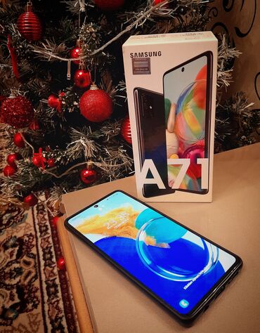 telefon usta: Samsung Galaxy A71 5G, 128 GB, rəng - Boz, Barmaq izi