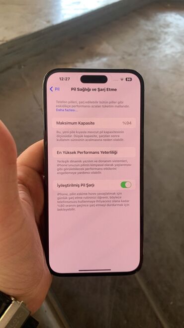 iphone 14 islenmis: IPhone 14 Pro Max, 128 GB, Deep Purple, Face ID