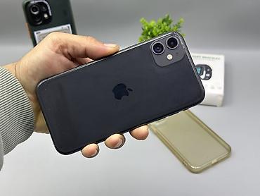 lphone 11: IPhone 11, Б/у, 128 ГБ, Черный, Чехол, 100 % — 1
