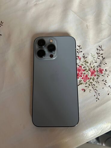 б у плазменный телевизор: IPhone 13 Pro, Колдонулган, 128 ГБ, Күмүш, Каптама, 78 %