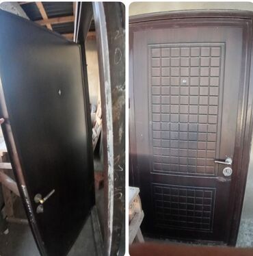входные стальные двери: Mənzil üçün İşlənmiş Giriş qapısı Glazok ilə, Zəmanətsiz, Ünvandan götürmə