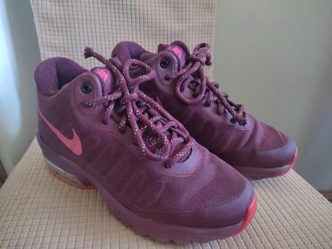 ravne sandale na vezivanje: Nike, 37.5, color - Burgundy