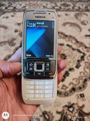nokia 6500 qiymeti: Nokia E66, цвет - Белый