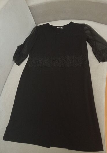 Женская одежда: Коктейльное платье, Миди, 4XL (EU 48)