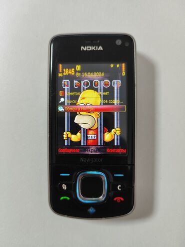 Nokia 6210 Navigator, Б/у, < 2 ГБ, цвет - Черный, 1 SIM