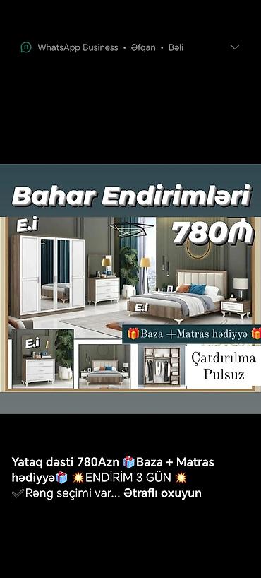 ucuz termo: 2 təknəfərlik çarpayı, Dolab, 2 tumba, Termo, Türkiyə, Yeni — 2