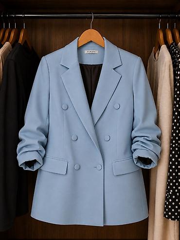 Üst geyimi: Qadın Blazer Ceketlər – Canlı Rənglərdə Klassik Kəsim - Modellər: tək — 3