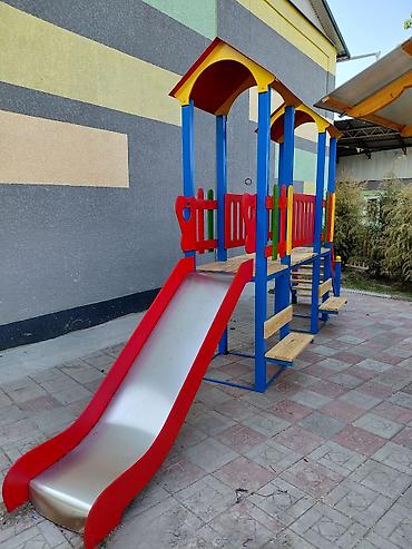 Детские горки: Горки и комплексы для детских площадок, пластик металл дерево на — 29