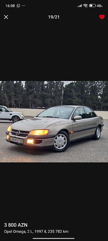Opel: Opel Omega: 2 l | 1996 il 4190000 km Sedan -da lalafo.az — 19 Opel: Opel Omega: 2 l | 1996 il 4190000 km Sedan — 19