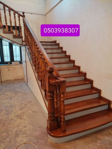 Pilləkən məhəccərləri: Taxta pilləkənlərin hazırlaması.Sərfəli qiymətdə.Zəmanət var! — 14