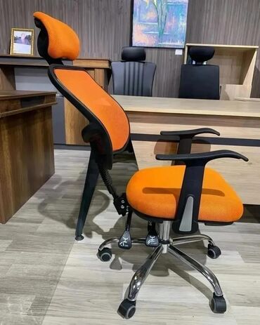 Ofis və oyun kresloları: Yeni, Təkərli, Qolları tənzimlənir, Dəri — 5