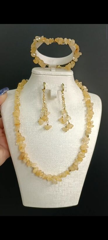 Bijuteriya dəstləri: Təbii daşlardan hazırlanmış zərgərlik dəstləri - Tərkib: müxtəlif — 21