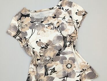 zwiewna bluzki w kwiaty: Блуза жіноча, S, стан - Дуже гарний