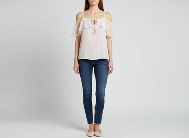 bluzki z kokardą na ramieniu: Orsay, Women's blouse, size S
