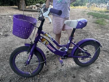 детские велосипеды с ручкой от 3 лет: Детский велосипед, 2-колесный, Другой бренд, 4 - 6 лет, Для девочки, Б/у