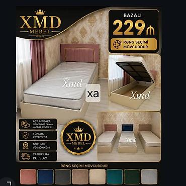 Bazalı tək nəfərlik çarpayı – XMD Mebel - Açılan baza: yuxarıdan