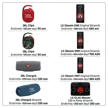 bose ses sistemi: LG ve JBL Original dinamikler JBL Clip4 - Endirimlə 95 azn JBL — 1