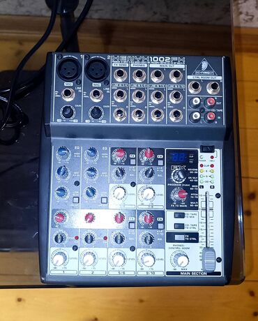 Аудиотехника: Behringer xenyx 1002 fx mikşer satilir.ideal veziyetdedi.mixer tezedi