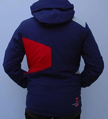 stari tech fleece: Ski/snowboard jakna – muški model, trobojna (tamno plava, crvena — 2