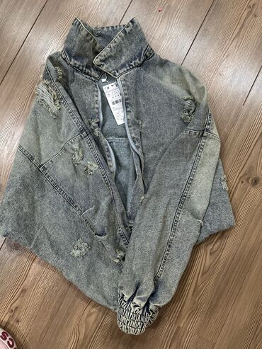 теплая джинсовая куртка: Джинсовая куртка, Свободная модель, Лето, S (EU 36)