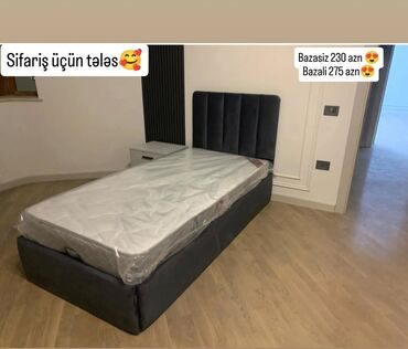 Çarpayılar: Yeni, Təknəfərlik çarpayı, Bazasız, Matras ilə, Siyirməsiz, Azərbaycan — 14