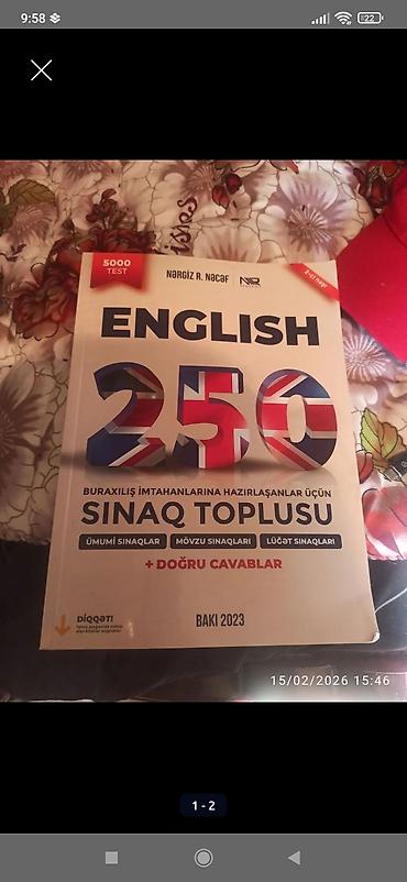 Kitablar və jurnallar: Məhsul: “English 250 – Buraxılış imtahanlarına hazırlaşanlar üçün — 1