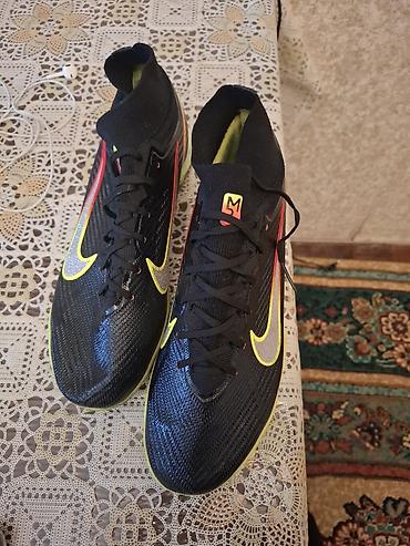nike 44: Futbol üçün süni örtük (TF) ayaqqabısı - Rəng: qara üst hissə, neon — 1