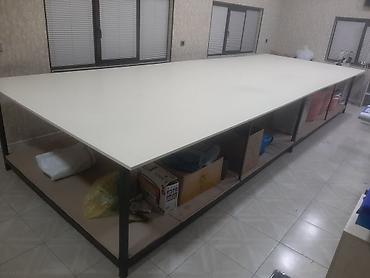 dəmir axtaran: Dərzi kəsim masası satılır. Ölçüsü 5.45×2 m. Dəmir profildən yığılıb — 2