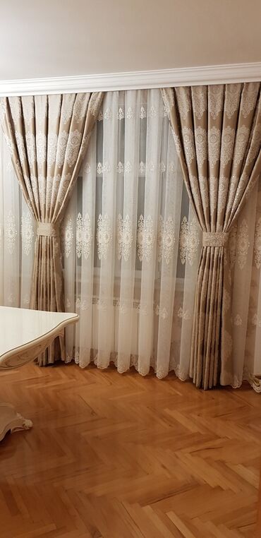 Pərdə və tüllər: Türkiyə istehsalı pərdələri - 1 metrəsi 15 - 20 - 25 manat, Modern — 23