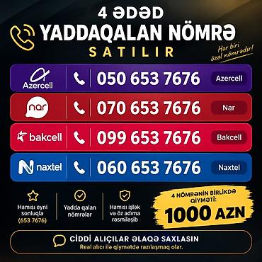 data nomre bakcell: Satılır: 4 ədəd yadda qalan mobil nömrə paketi Operatorlar və — 1